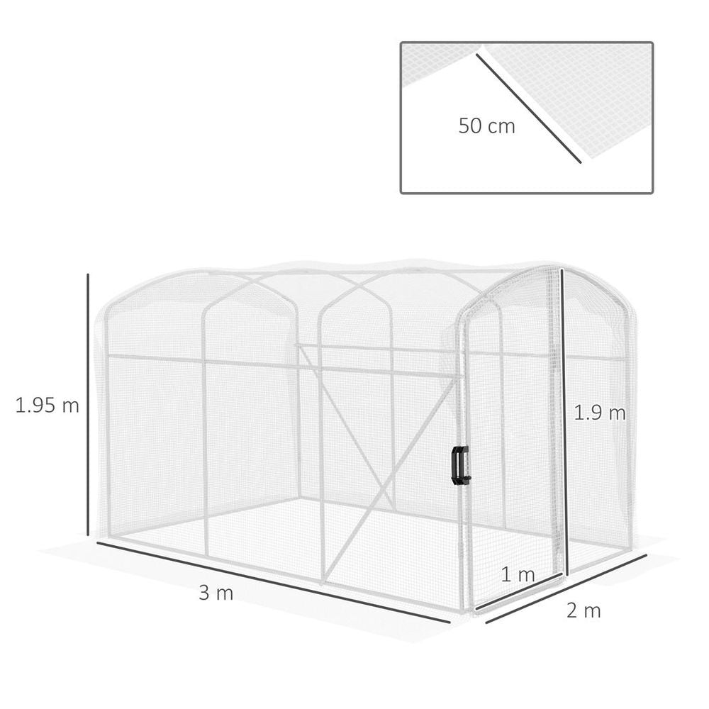 High-Quality Outsunny Greenhouse - Durable, Protects Plants, Easy Access & Ventilation