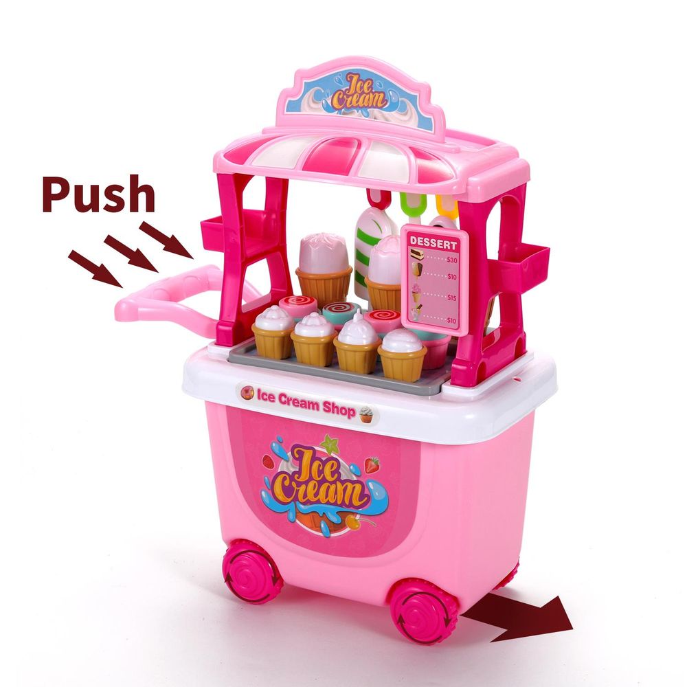 SOKA Ice Cream Trolley - Hours of Playtime, Great Learning Toy, Perfect Gift - 27 Pcs