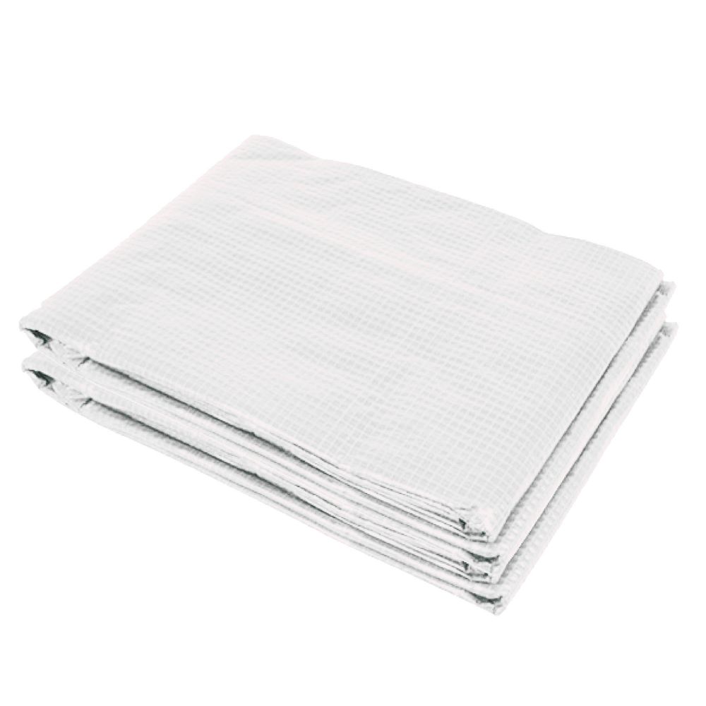 Premium White PE Greenhouse Cover Replacement - Durable & Weatherproof - Ideal for All Gardeners - 4.5x3x2m
