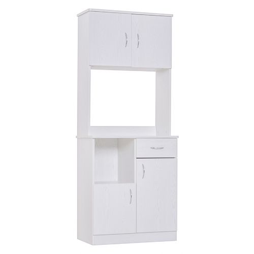 Kitchen Cabinet Storage W/Particle Board, 71W x 41D x 178Hcm-White Oak
