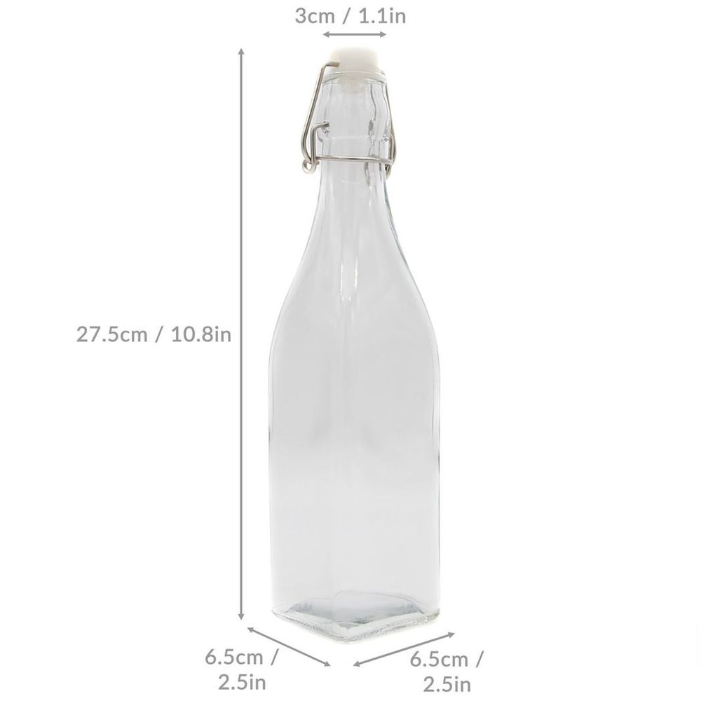 Preserve Airtight Glass Bottles 500ml - Set of 6 | Maison & White | Kitchen, Infusing, Parties