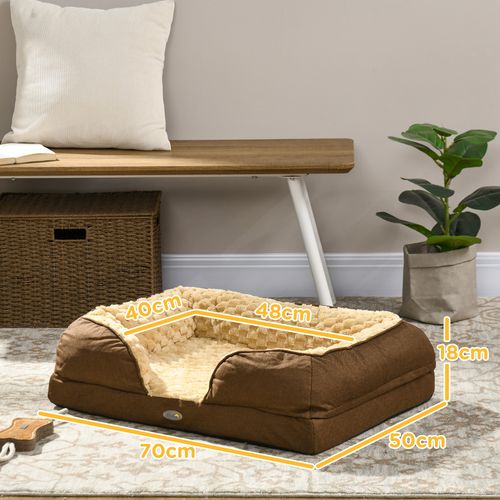 PawHut Dog Bed Calming Pet Bed Dog Mattress for Small Dogs