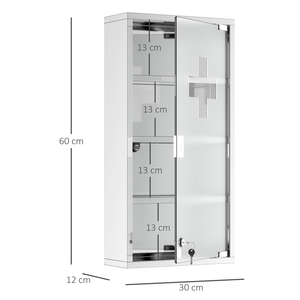 LED Illuminated Bathroom Infrared Sensor Mirror Dustproof 60x80x4CM HOMCOM
