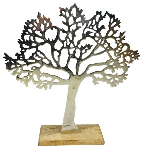 Large Silver Tree Ornament 42cm