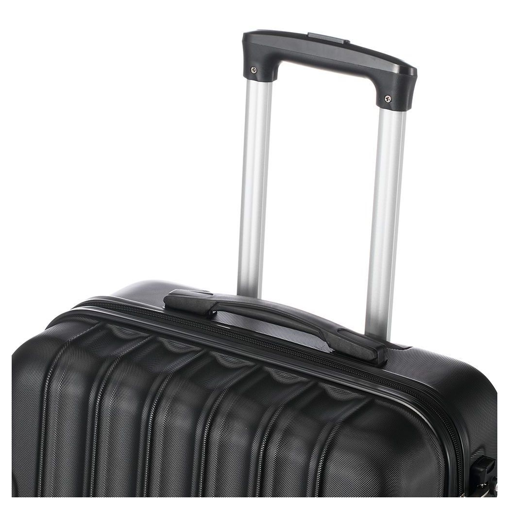 3 Pcs Suitcase Lightweight ABS Carry-on Hand Luggage 4 Spinner Wheels Trolley Case