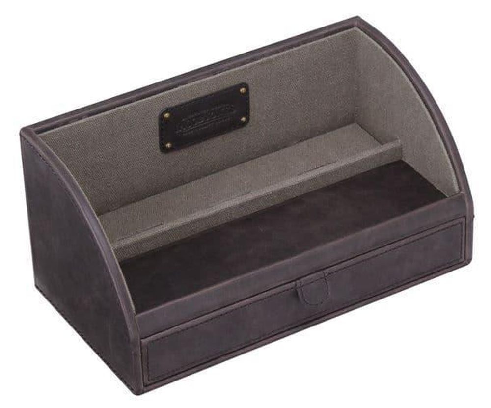 High-Quality Jacob Jones Charging Valet - Brown & Khaki Design for Neat & Tidy Charging - Ideal Gift for Modern Gentlemen - 12 Month Guarantee