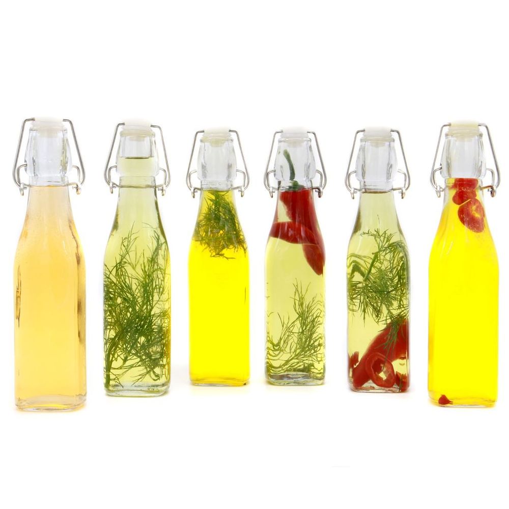 Preserve Airtight Glass Bottles 500ml - Set of 6 | Maison & White | Kitchen, Infusing, Parties