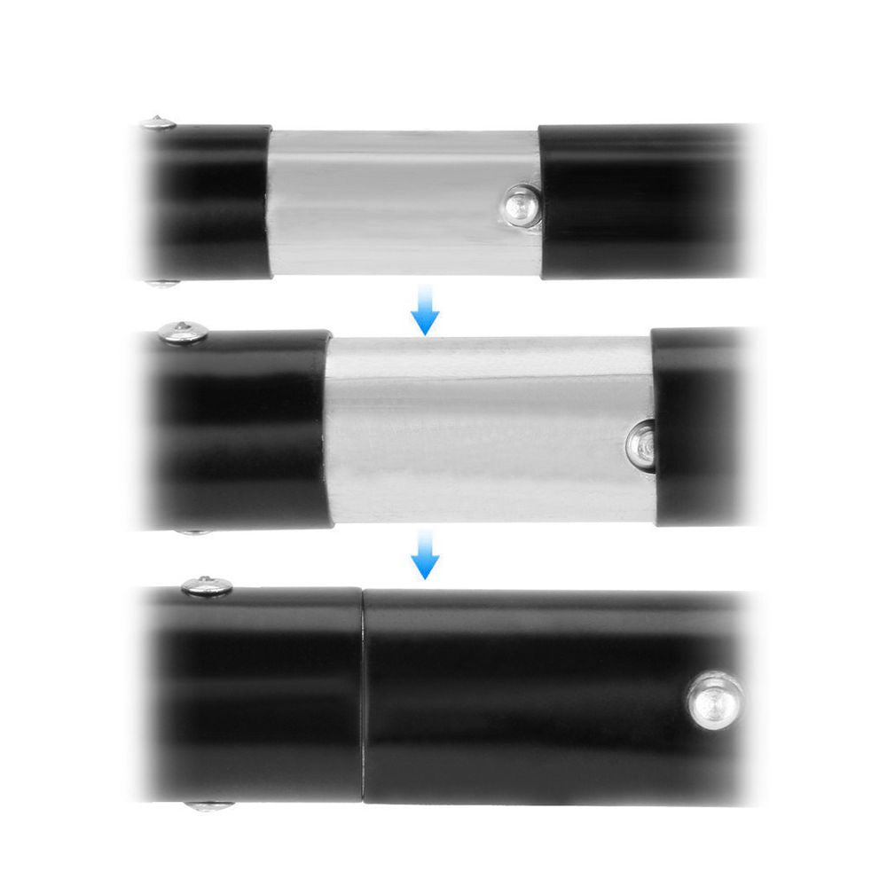 2*2M Backdrop Support Stand Set 3 Fish Mouth Clips Black