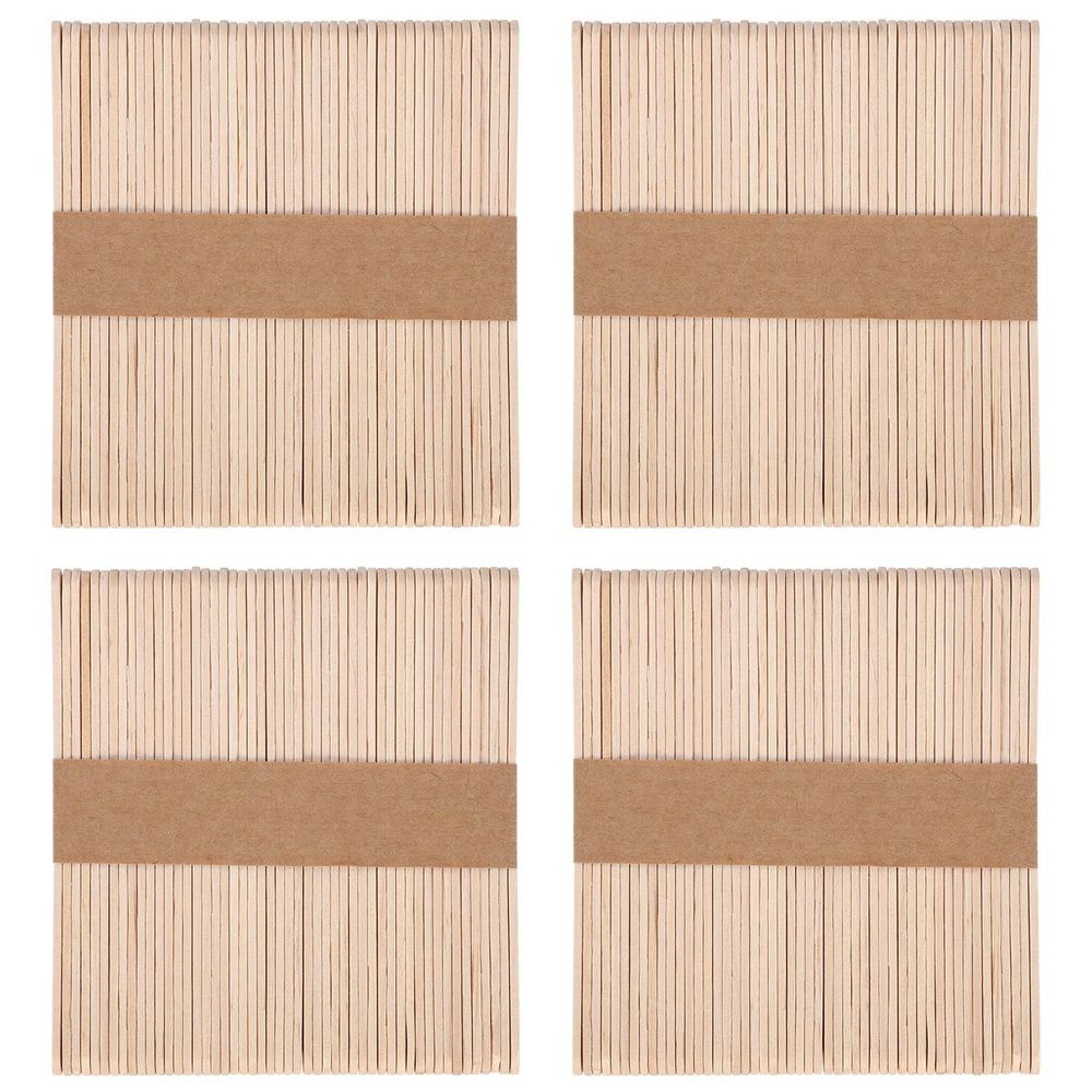 VINSANI Wooden Lolly Sticks - Premium Quality Craft Supplies for DIY Art Projects, Models, and More!