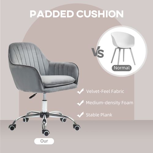 HOMCOM Office Chair, Swivel Desk Chair w/ Adjustable Height