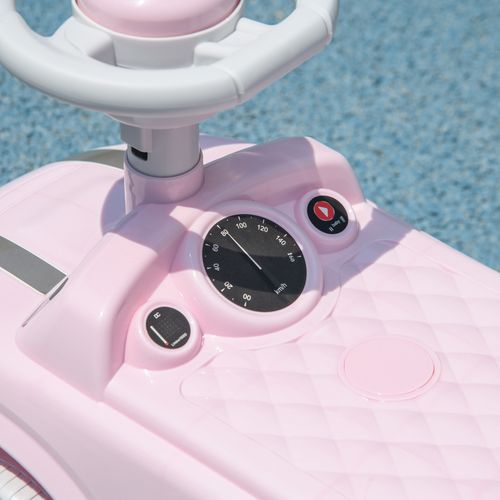 AIYAPLAY Ride On Car Foot To Floor Sliding Car w/ Air Horn - Pink