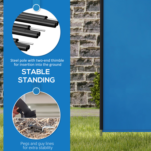 Camping Windbreak - Portable Wind Blocker, Protects from Wind, Sun, & Sand, 540cm x 150cm