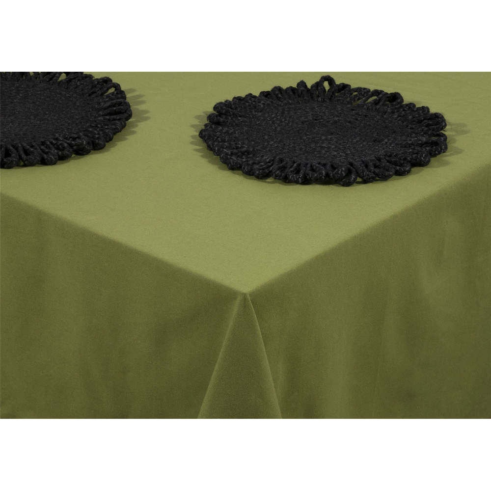 Premium Quality Thames Jute Star Placemats - Set of 2 - Black - 36x36cm