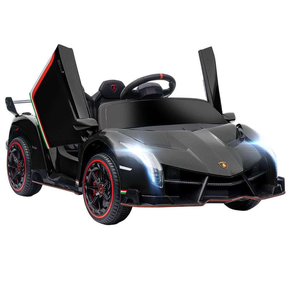 HOMCOM Lamborghini Veneno Licensed Electric Ride-on Car with Remote- Black