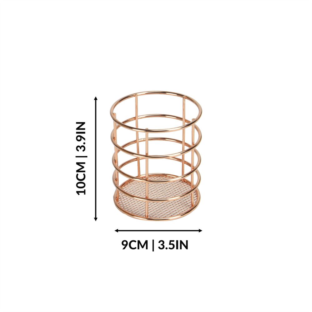 Premium Rose Gold Organisation Baskets - Set of 4 | M&W
