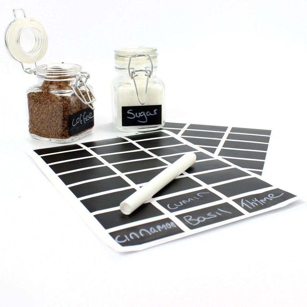 Premium Vintage Glass Spice Jars - Set of 12 | Airtight Metal Clip Top | Label and Chalk Pen Included
