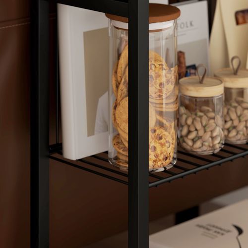 HOMCOM Side Table with Storage, Small Table for Living Room, Bedroom