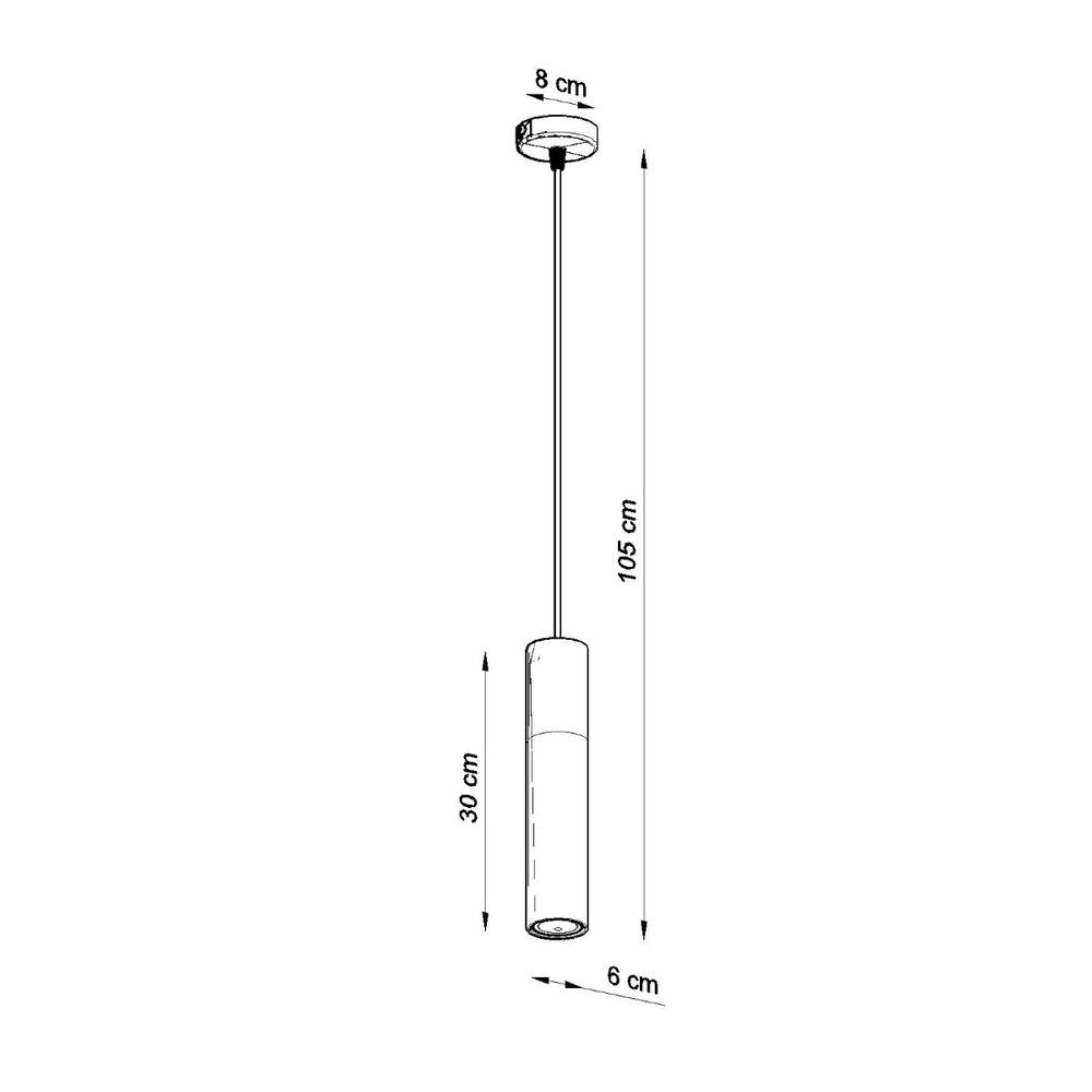 Modern Pendant Lamp: Steel & Concrete Design [High-Quality] - Perfect for Contemporary Interiors GU10