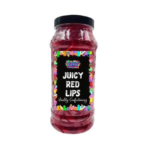 Juicy Red Cherry Lips Jelly Gummy Retro Sweets Gift Jar - 1015g