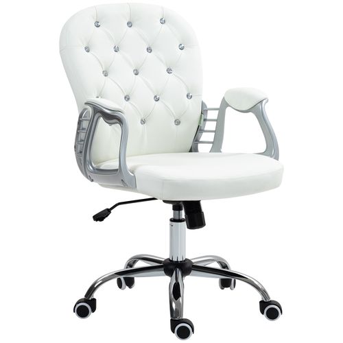 Vinsetto Office Chair PU Diamante Padded Ergonomic 360° Swivel