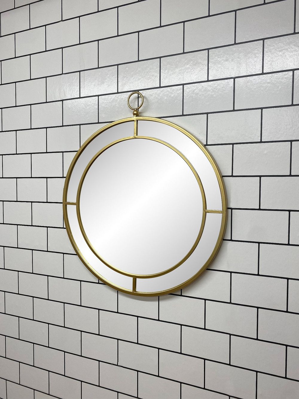 Sussex Range Gold Mirror - Elegant & Striking Circular Design - 50cm Diameter - High Quality