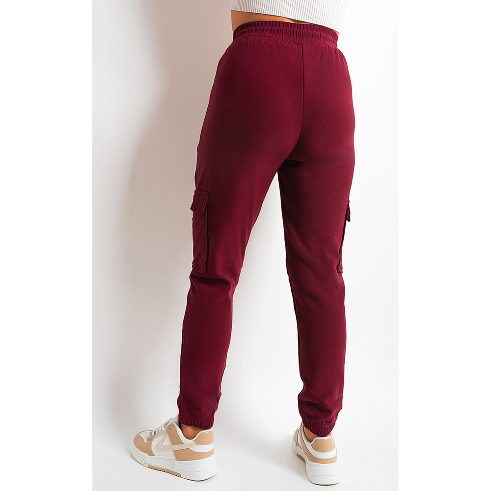 Trendy Fleece Lined Cargo Trouser with Drawstring