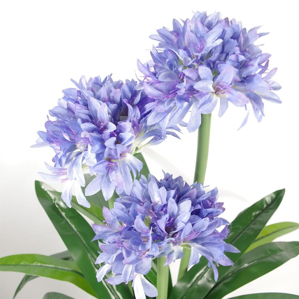 90cm Premium Artificial Agapanthus - Blue Silk Flowers