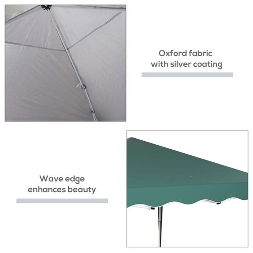 Outsunny 3x3(m) Pop Up Gazebo Marquee Tent for Garden w/ Carry Bag Green
