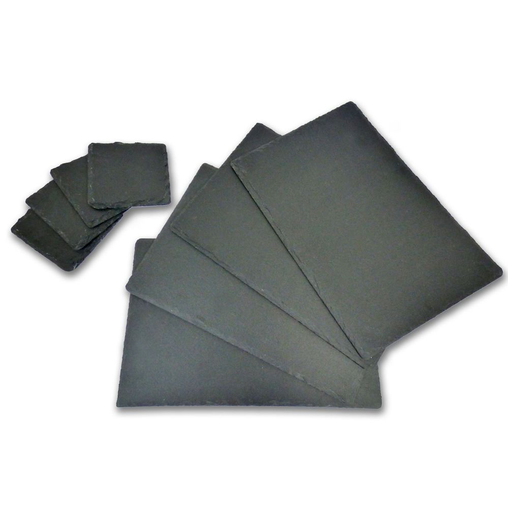 Premium Natural Slate Placemats & Coasters - Heat Resistant & Stylish | Maison & White