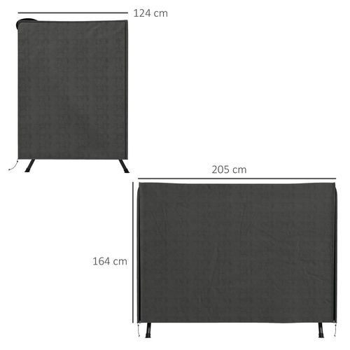 Outsunny Large Outdoor Swing Chair Cover  Garden Furniture Protector 164cm Grey