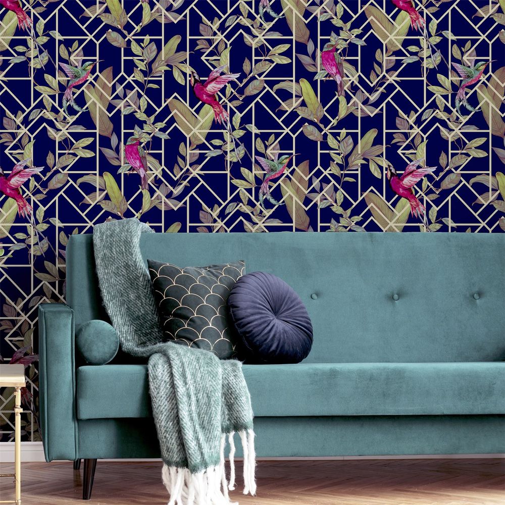 Premium Navy/Gold Tropical Deco - High-Quality & Attention to Detail