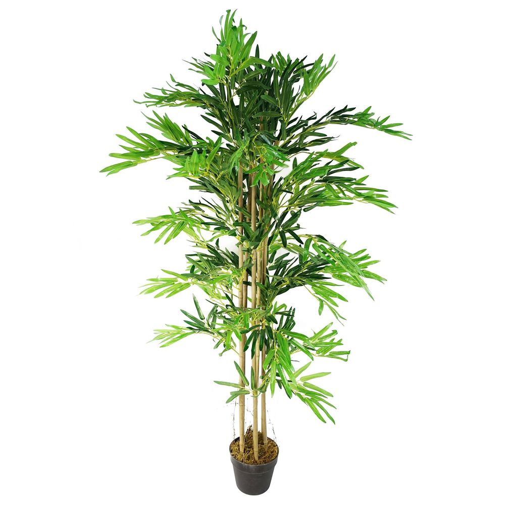 Premium Quality 5ft Artificial Bamboo Tree - Realistic & Green - High Attention to Detail