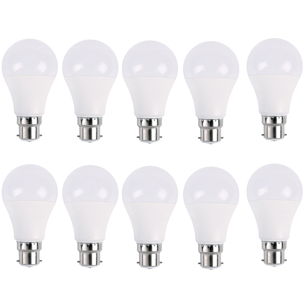 B22 9W Energy Saving Warm White LED Light Bulbs A60 B22 Screw-in non dimmable bulbs