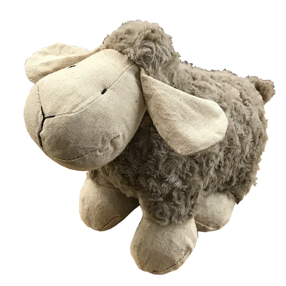 Sheep Doorstop - Brown - Practical and Stylish - High-Quality Fabric Fur - 25x15x20cm