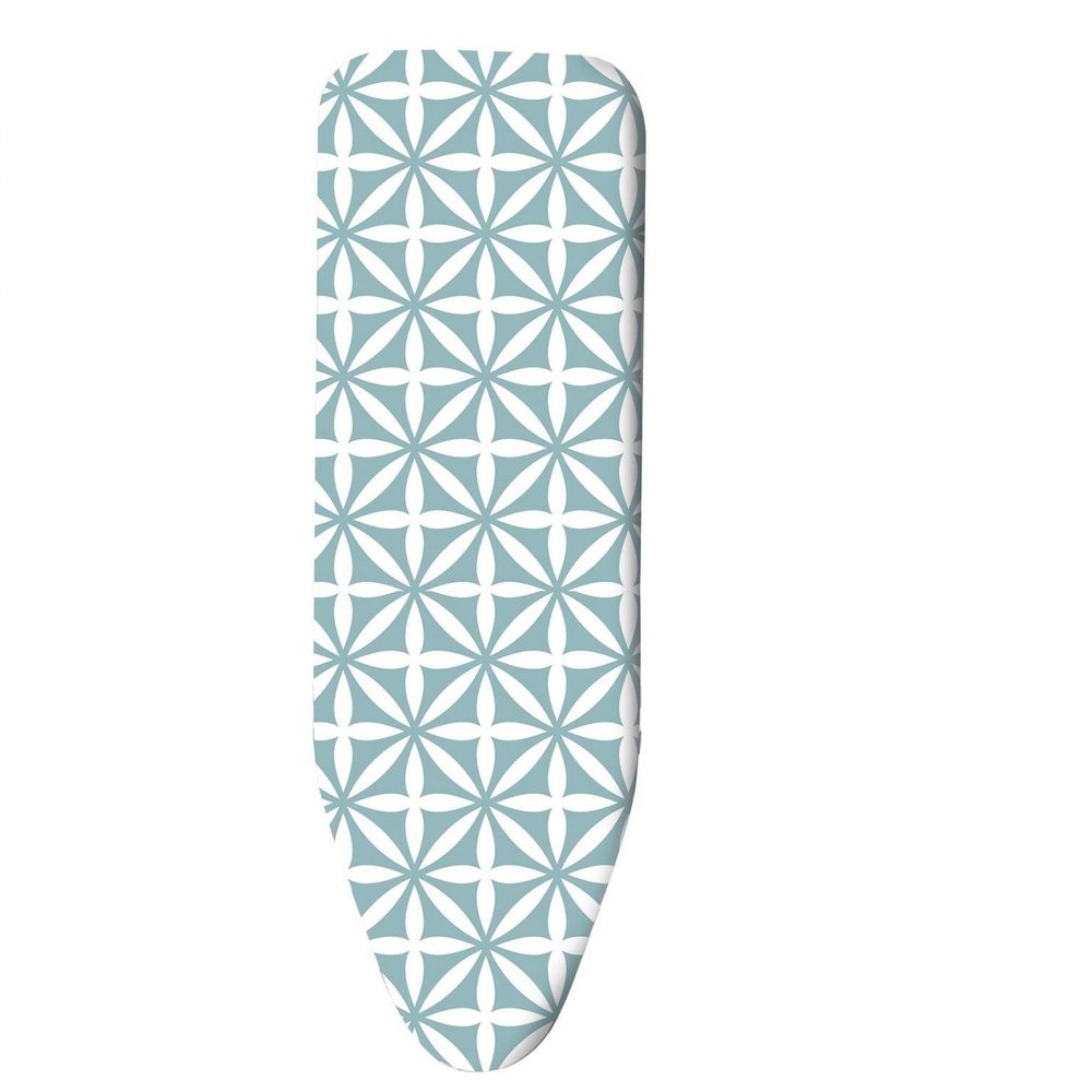 Vinsani Modern Ironing Board Cover Multi Fit New Foam Back padding 100% Cotton Easy Fit, 140 x 52 cm, Made in EU (Iron Board not included)