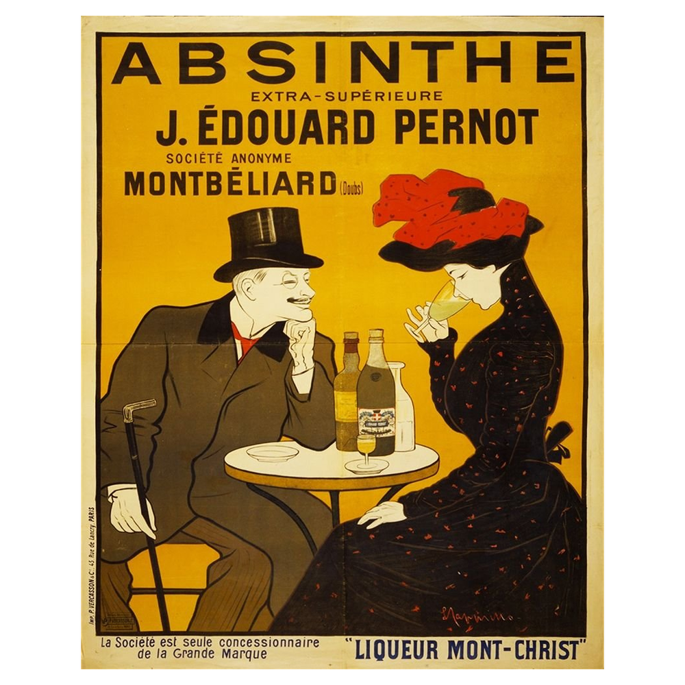 Vintage Metal Sign - Retro Absinthe Advertisement - High Quality