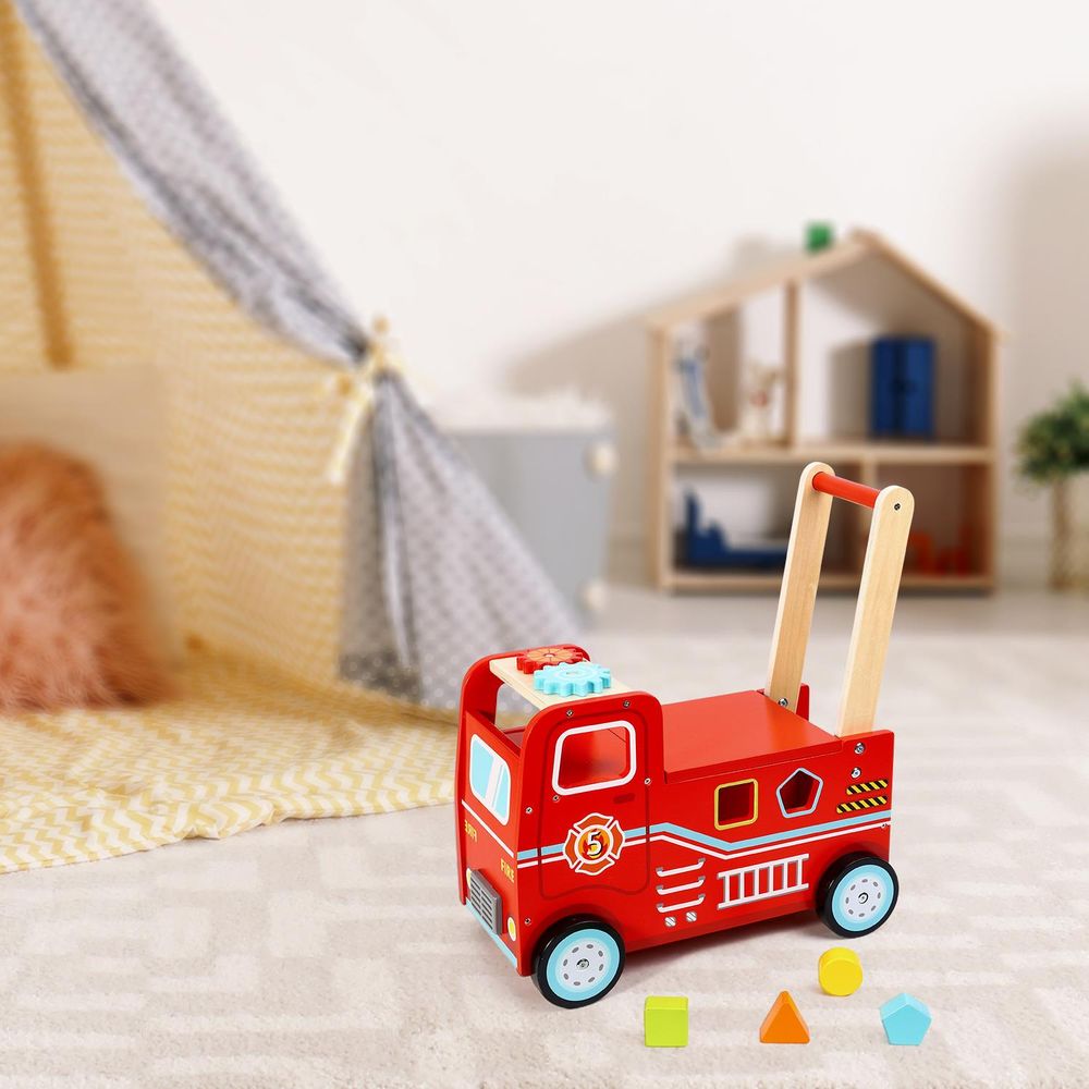 Kids Ride-On Fire Engine | Durable & Realistic Toy for Imaginative Play Baby Walker