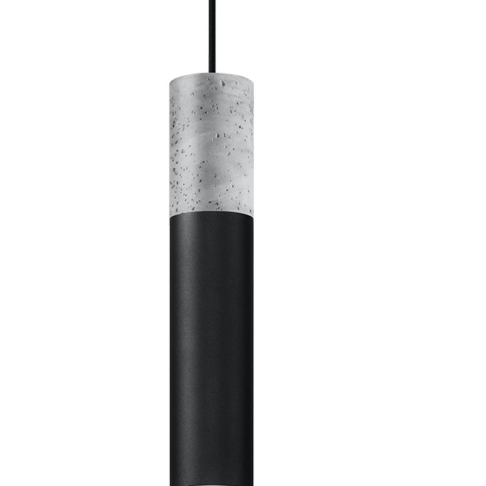 Modern Pendant Lamp: Steel & Concrete Design [High-Quality] - Perfect for Contemporary Interiors GU10