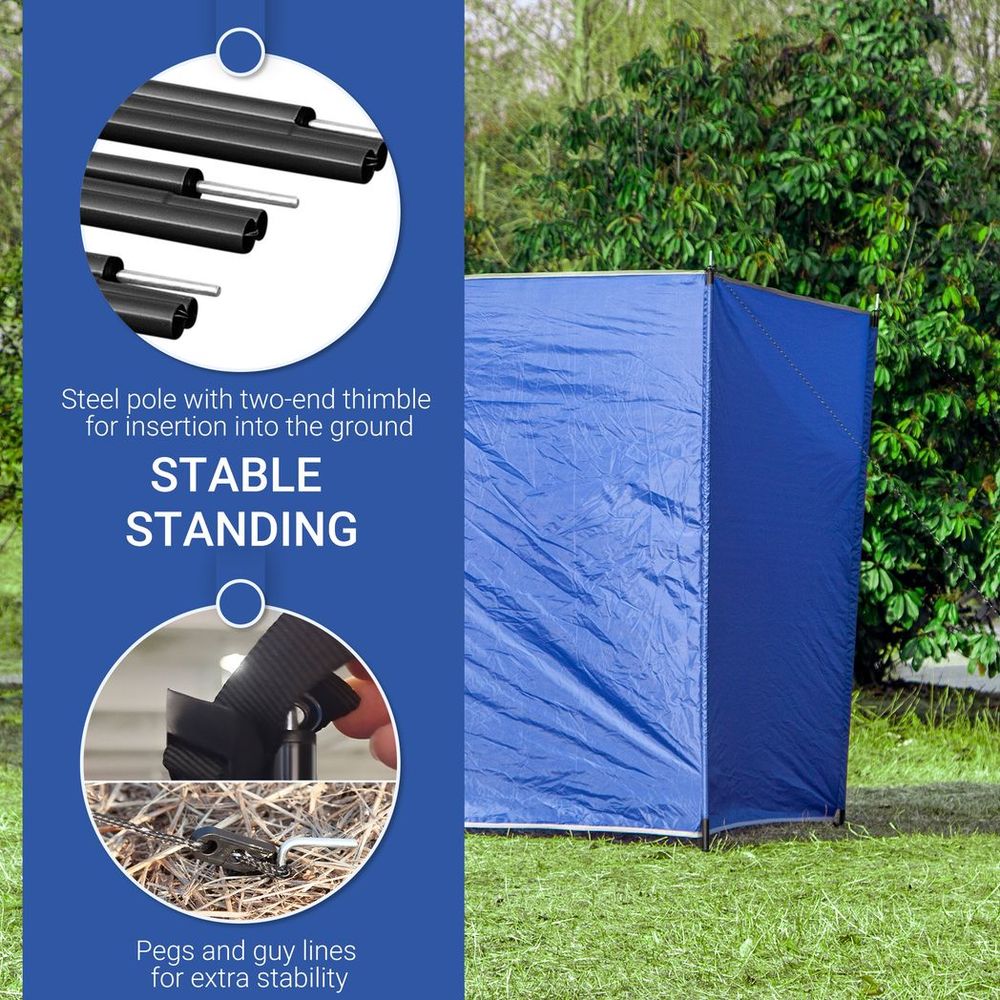 Ultimate Portable Camping Windbreak - Superior Wind Blocking & Privacy with 4.5m x 1.5m Coverage