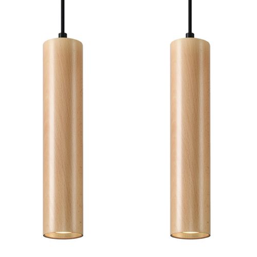 Pendant lamp wood Lino Scandinavian Design GU10