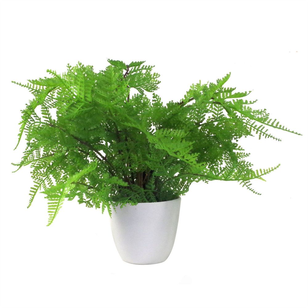 Realistic 30cm Artificial Potted Lady Fern - High Quality & Lifelike (Athyrium Filix-Femina)