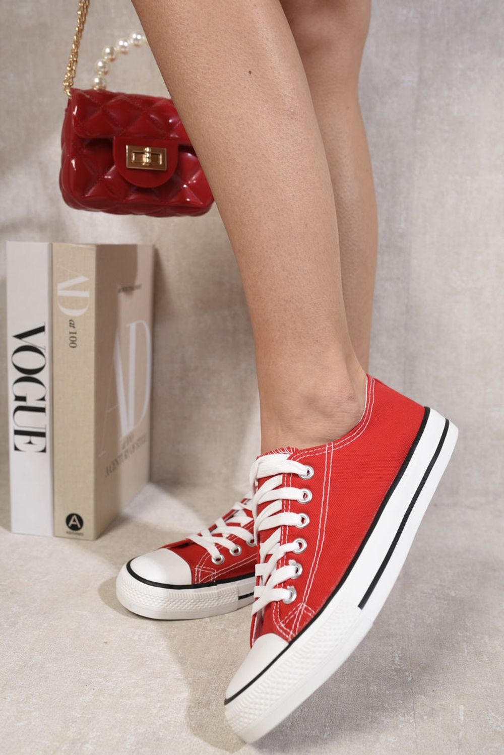 Jenna Platform Low Top Lace Up Trainers - Comfortable and Chic!