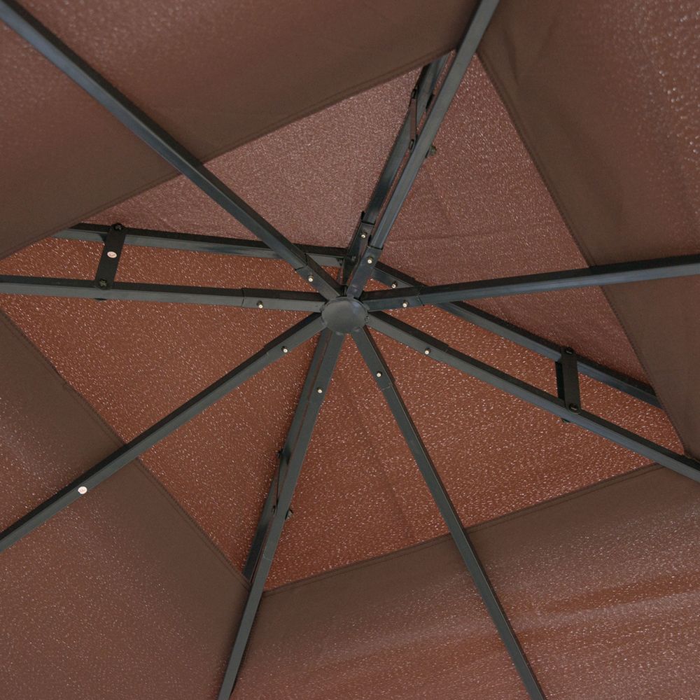 Premium 3x3m Gazebo Marquee - Metal, Party Tent Canopy - Steel Frame, UV Coating, Sturdy Construction