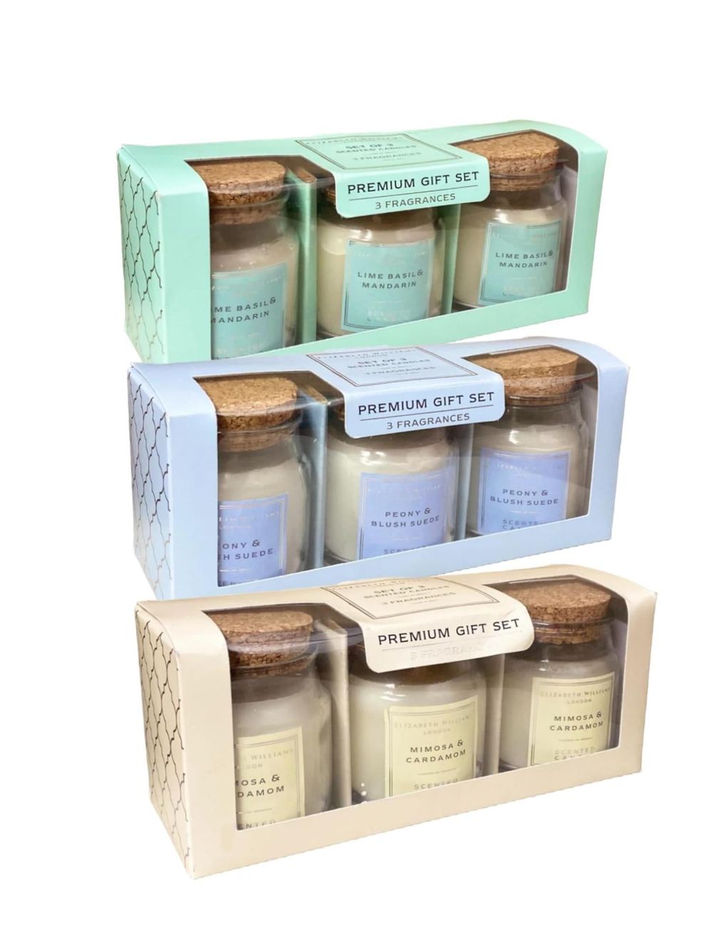 Trio Candle Gift Box - Premium Quality, Six Sets