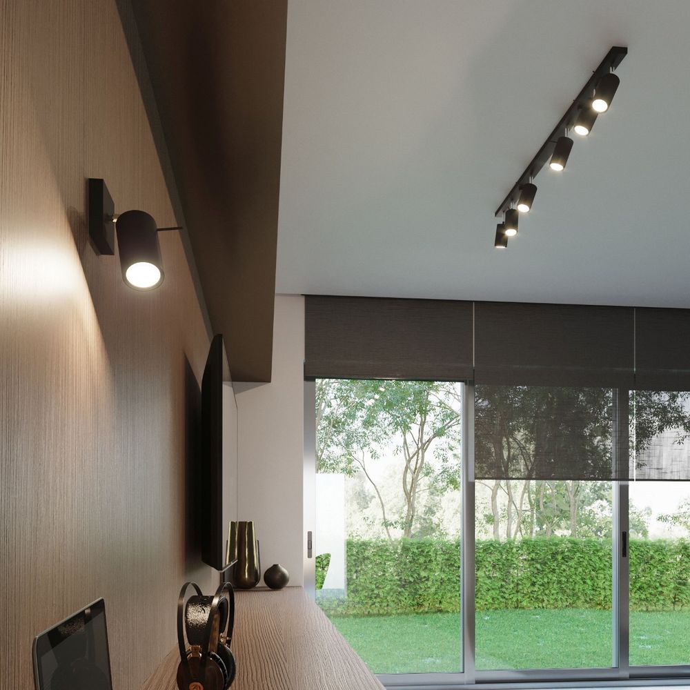 High-quality Steel Ring Ceiling Lamp - Modern Design, GU10 Bulbs