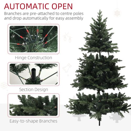 HOMCOM 5ft Artificial Spurce Christmas Tree with 1121 Branches