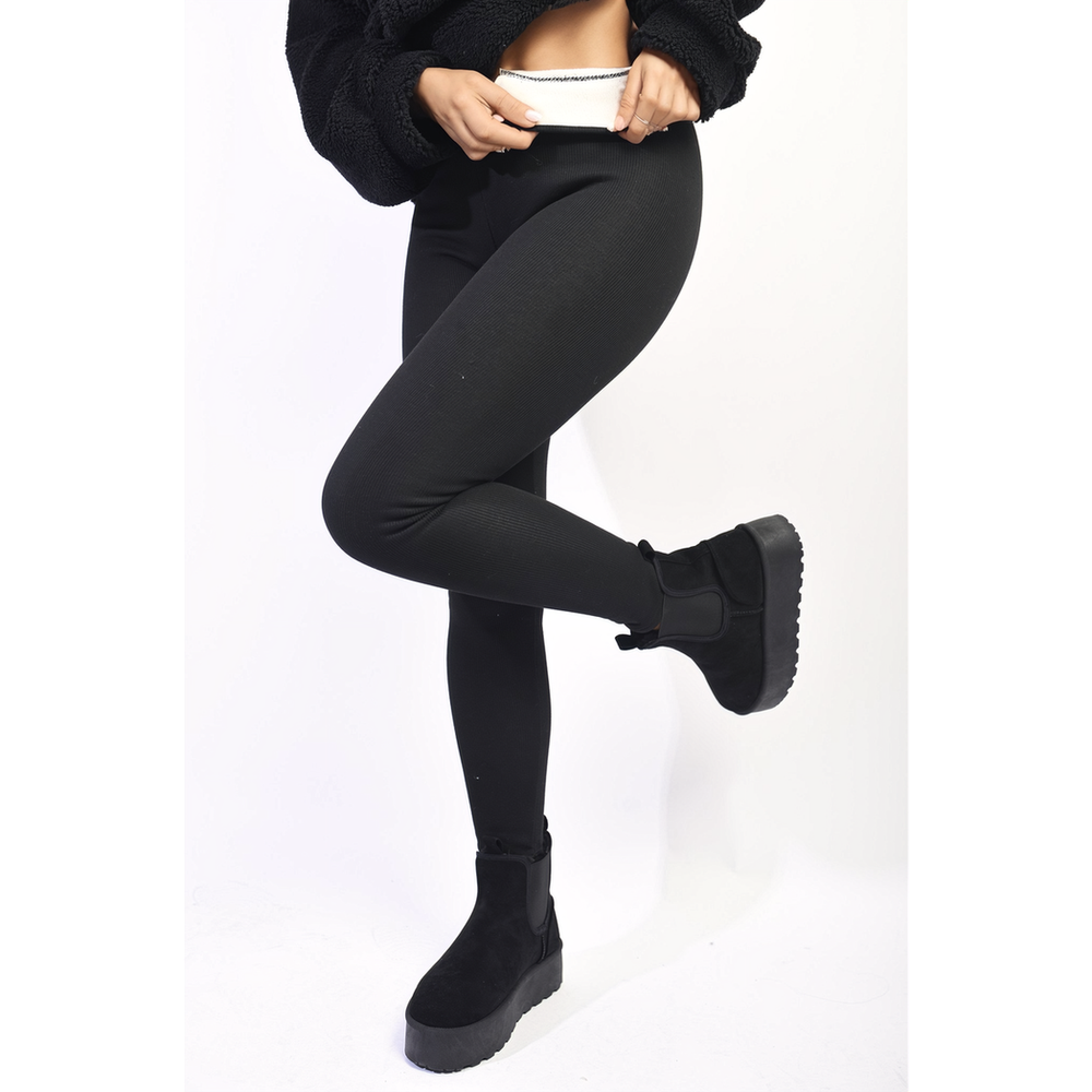Fleeced High Waisted Leggings - Soft-Touch, Cozy, & Stylish! Perfect for Winter Workouts & Lounging! Stay Warm & Chic! 💯❄🔥