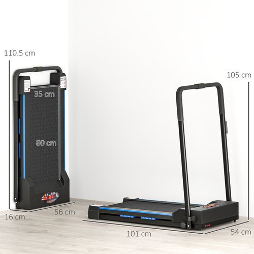 HOMCOM 1-6 km/h Folding Motorised Treadmill Walking w/ Remote Control