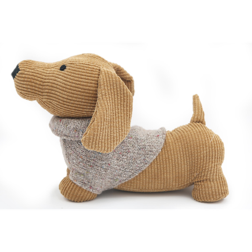 Yellow Dog with Jumper Doorstop
