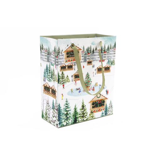 Christmas Market Themed Gift Bag 34cm